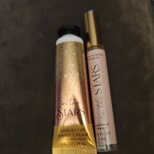 Bath & Body Works In The Stars Gold and Pink Set